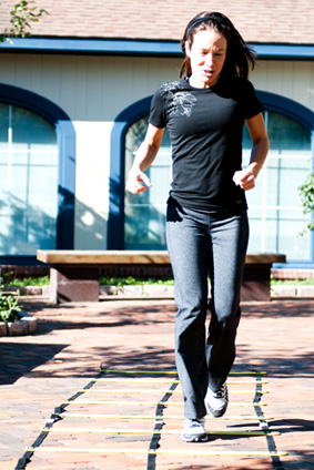 lady running